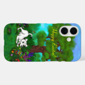 イースター – パピー・カポと蝶 Case-Mate iPhoneケース (裏面 (横))