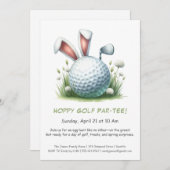 イースター・パーティーゴルフ招待状 招待状 (正面/裏面)