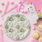 イースター パーティー ウサギのお祝い ペーパープレート (パーティー)