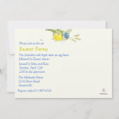 イースター パーティー 招待状 うさぎ (裏面)