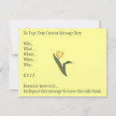 イースター パーティー 招待状 イースター カード 個人名入り (裏面)