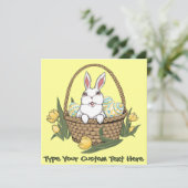 イースター パーティー 招待状 イースター カード 個人名入り (スタンド正面)