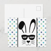 イースター ヒップホップ うさぎ Hop ポストカード (正面/裏面)