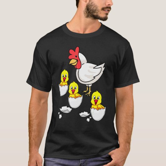 イースター ヒヨコ 子供 Tシャツ (正面)