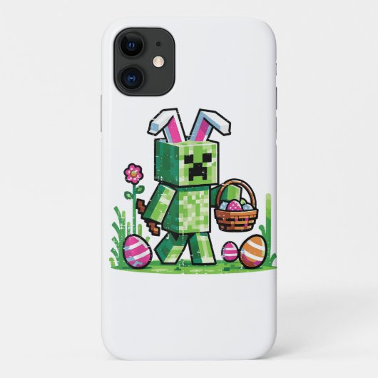 イースター ピクセル ゲーミング うさぎ たまご探し Case-Mate iPhoneケース (裏面)