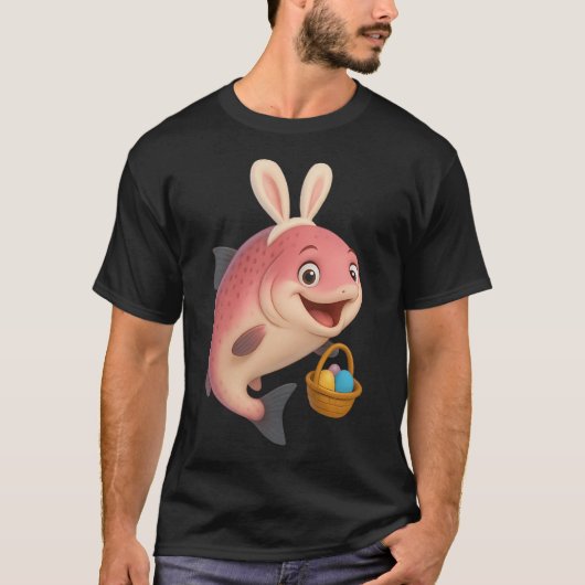 イースター ピンクサーモン Tシャツ (正面)