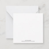 イースター フラワーボックス 青いウサギ ノートカード (裏面)