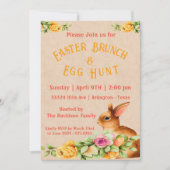 イースター フローラル ブランチ パーティー 招待状 (正面)
