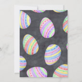 イースター・ブランチのウサギ（マフラー付き） 招待状 (裏面)