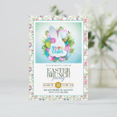 イースター・ブランチ – うさぎの花輪パーティー 案内状 (スタンド正面)