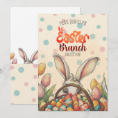 イースター・ブランチ＆イースターエッグ・ハント・ディライト 招待状 (正面/裏面)