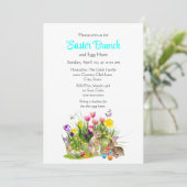 イースター・ブランチ＆イースター・エッグ・ハントのお祝い 招待状 (スタンド正面)