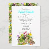 イースター・ブランチ＆イースター・エッグ・ハントのお祝い 招待状 (正面/裏面)