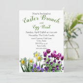 イースター・ブランチ＆イースター・エッグ・ハントの休日招待状 招待状 (スタンド正面)