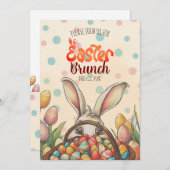 イースター・ブランチ&イースター・エッグ・ハント・ディライト 招待状 (正面/裏面)