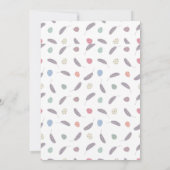 イースター・ブランチ&イースター・エッグ・ハント| ワイルドフラワーのバニー 招待状 (裏面)