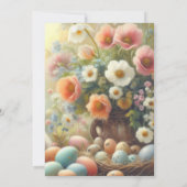 イースター ブラン フラワーパステル 招待状 (裏面)