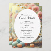 イースター ブラン フラワーパステル 招待状 (正面/裏面)