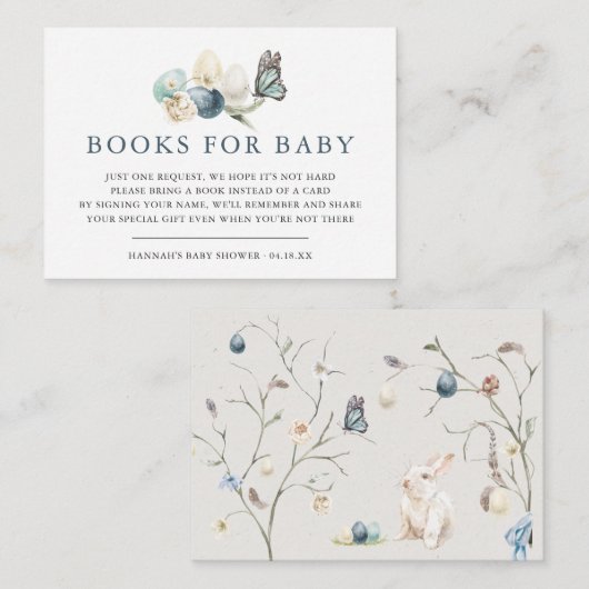 イースター ベイビー 春の贈り物 依頼 封筒 カード (正面/裏面)