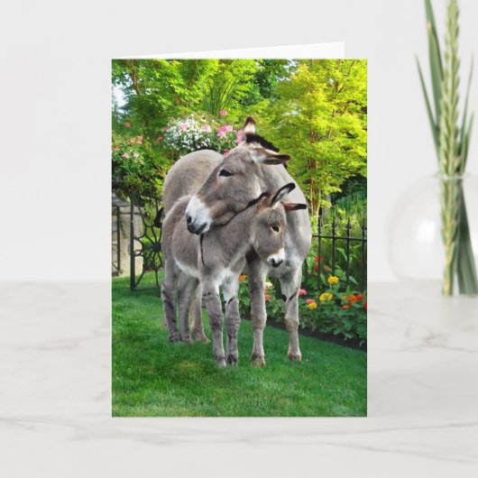 「イースター&ベビーエノ」グリーティングカード カード (正面)