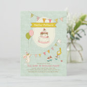 イースター ポットラック イースターエッグ ハント パーティー 招待状 (スタンド正面)