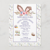 イースター・ポットラック・ブランチ招待状 シーズンポストカード (正面)