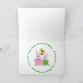 イースター – ママ&パパ – バニー&バルーン シーズンカード (内部)