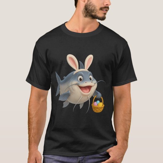 イースター メコンオオナマズ Tシャツ (正面)