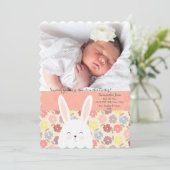 イースター・メドレーの写真誕生のお知らせ シーズンカード (スタンド正面)