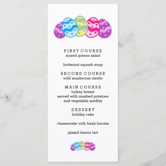 イースター メニュー (正面)