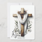 イースター・モーニング・クロス with トゲの冠 シーズンカード (正面)