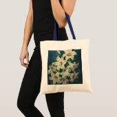 イースター・ユリの花、ヴィンテージのイースター・リリー トートバッグ (正面(商品))