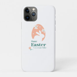 イースター・ラビットと卵のフラワーデザイン iPhone 11 PROケース