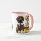 イースター ラブラドール レトリバー 犬 マグカップ (正面右)
