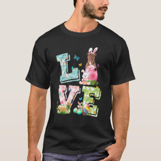 イースター ラブ コスチューム ピットブル 犬 パピー Tシャツ