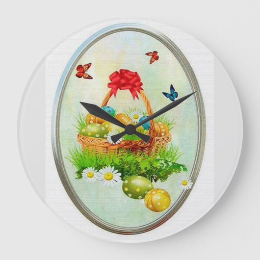 イースター ラージ壁時計 (正面)