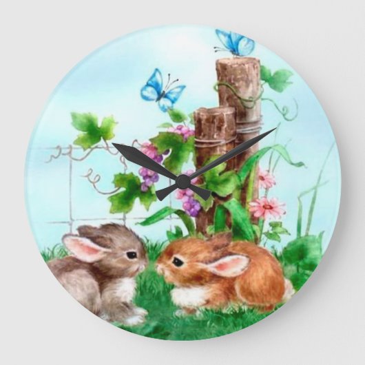 イースター ラージ壁時計 (正面)