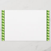 イースター・リリーのボーダー白の背景 便箋 (正面)