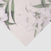 イースター・リリーの対角線の植物のティッシュペーパー 薄葉紙 (詳細)