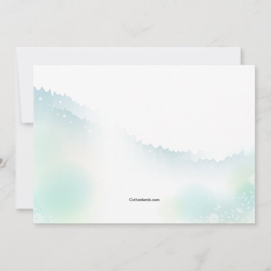 イースター・リリーの招待状 招待状 (裏面)