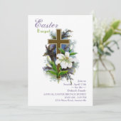 イースター・リリー及び十字の招待状 招待状 (スタンド正面)