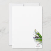 イースター・リリー及び十字の招待状 招待状 (裏面)