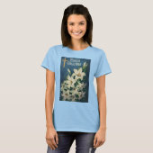 イースター リリー 花、ヴィンテージ 宗教的なイースター Tシャツ (正面フル)