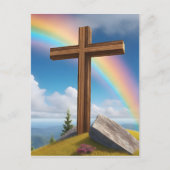 イースター・レインボー、AIによって生成、 ポストカード (正面)