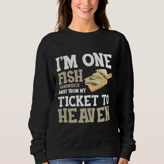 イースター・レンテンの魚は金曜日にフライ スウェットシャツ (正面)