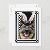 イースター – 一部のバニーはあなたを愛している – ドイツの羊飼い シーズンポストカード (正面/裏面)