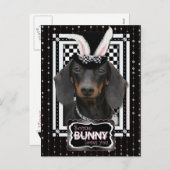 イースター – 一部のバニーはあなたを愛している – Dachshund シーズンポストカード (正面/裏面)