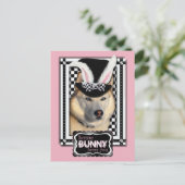 イースター – 一部のバニーはあなたを愛している – Husky シーズンポストカード (スタンド正面)