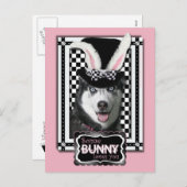 イースター – 一部のバニーはあなたを愛している – Husky シーズンポストカード (正面/裏面)