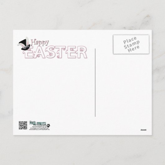 イースター – 一部のバニーはあなたを愛している – Husky シーズンポストカード (裏面)